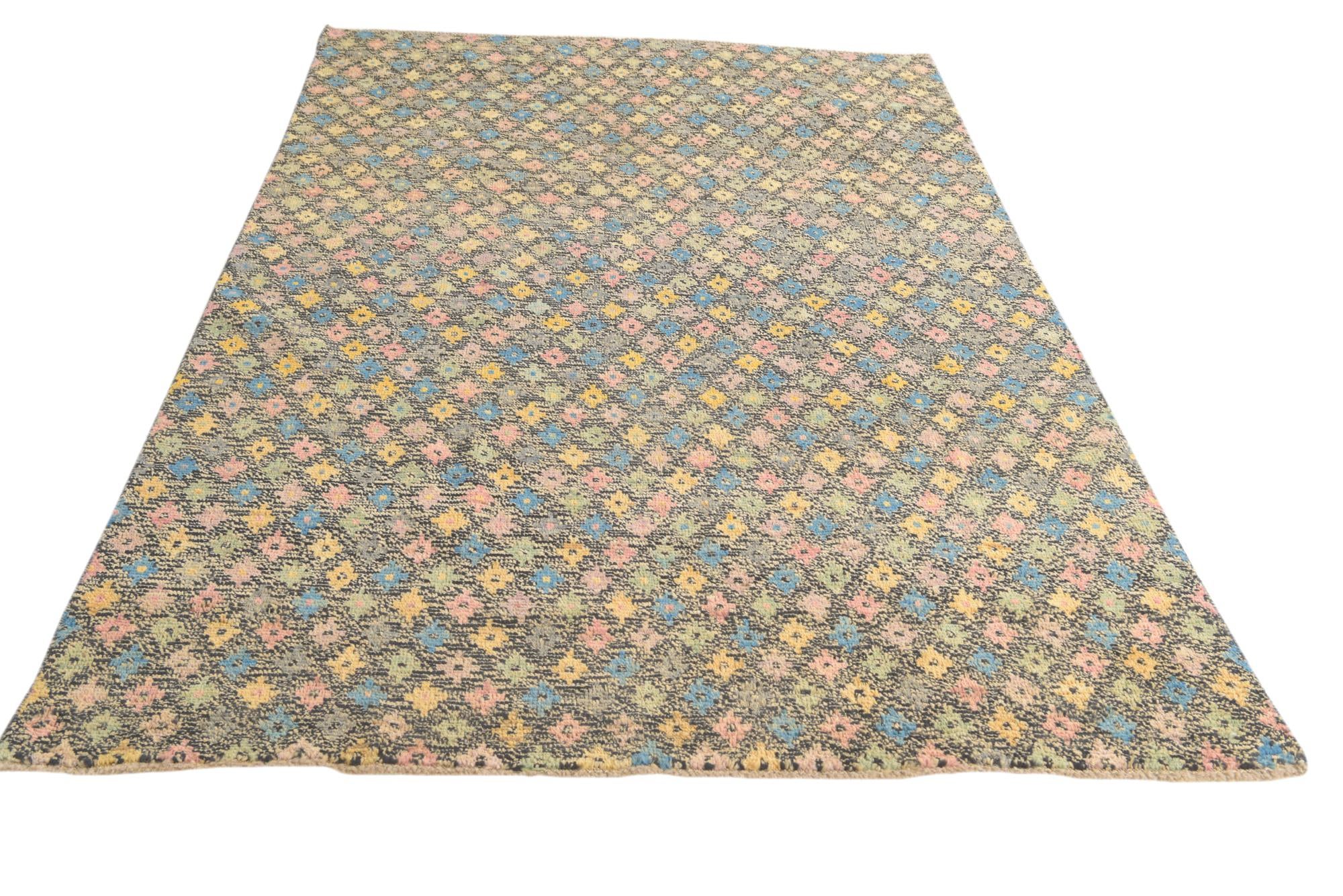 5' 6 x 8' 5 Hand Knotted Balouch Wool Rug
