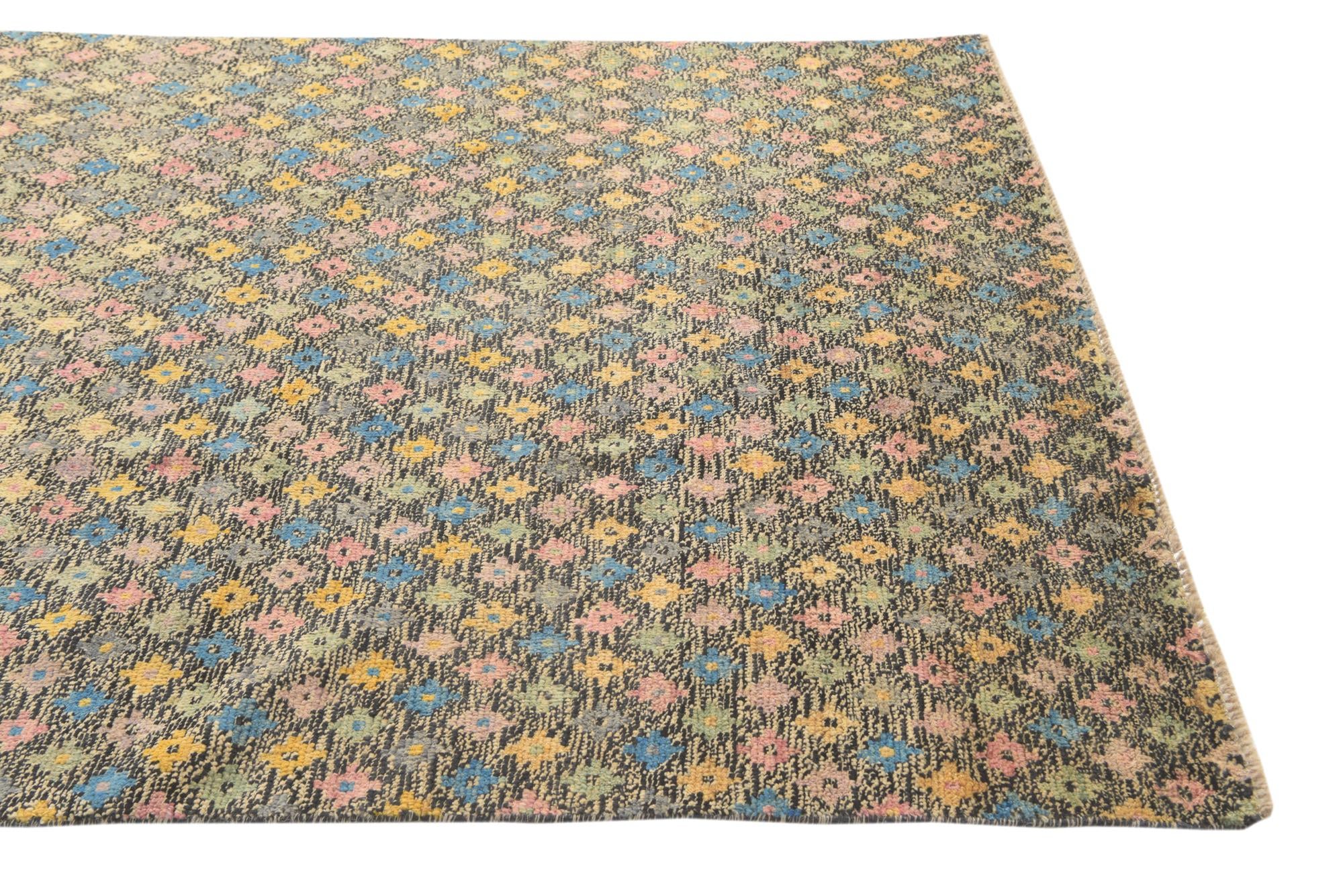 5' 6 x 8' 5 Hand Knotted Balouch Wool Rug