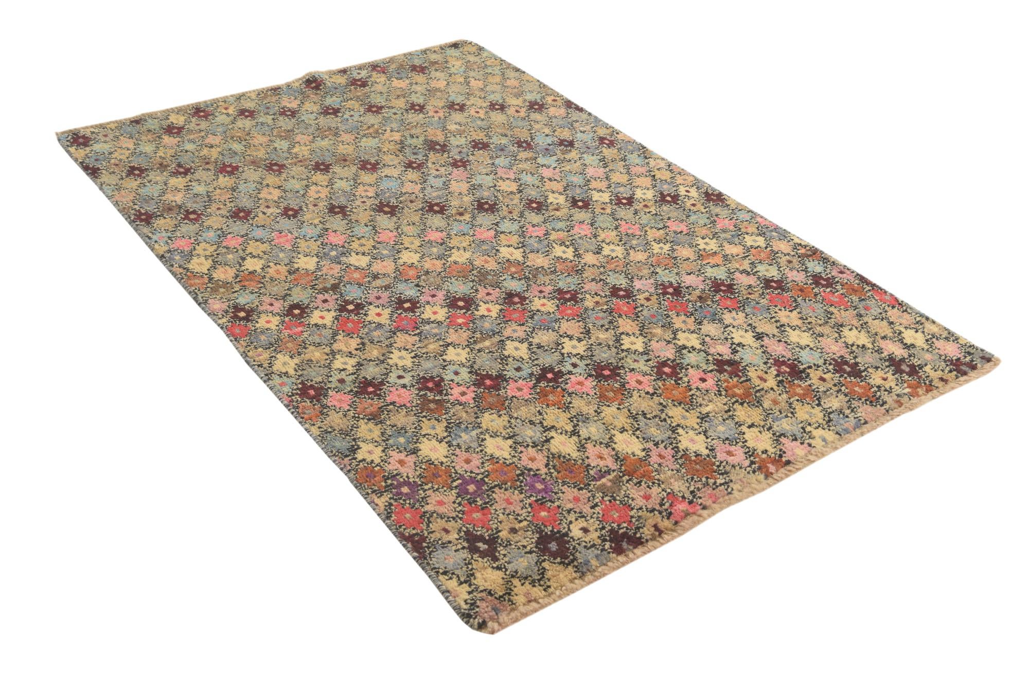 4' 1 x 6' 3 Hand Knotted Balouch Wool Rug
