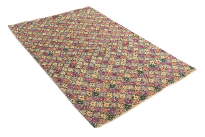 4' 3 x 6' 4 Hand Knotted Balouch Wool Rug