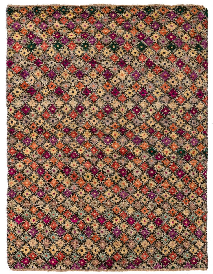 Detail image of 4' 3 x 6' 4 Hand Knotted Balouch Wool Rug