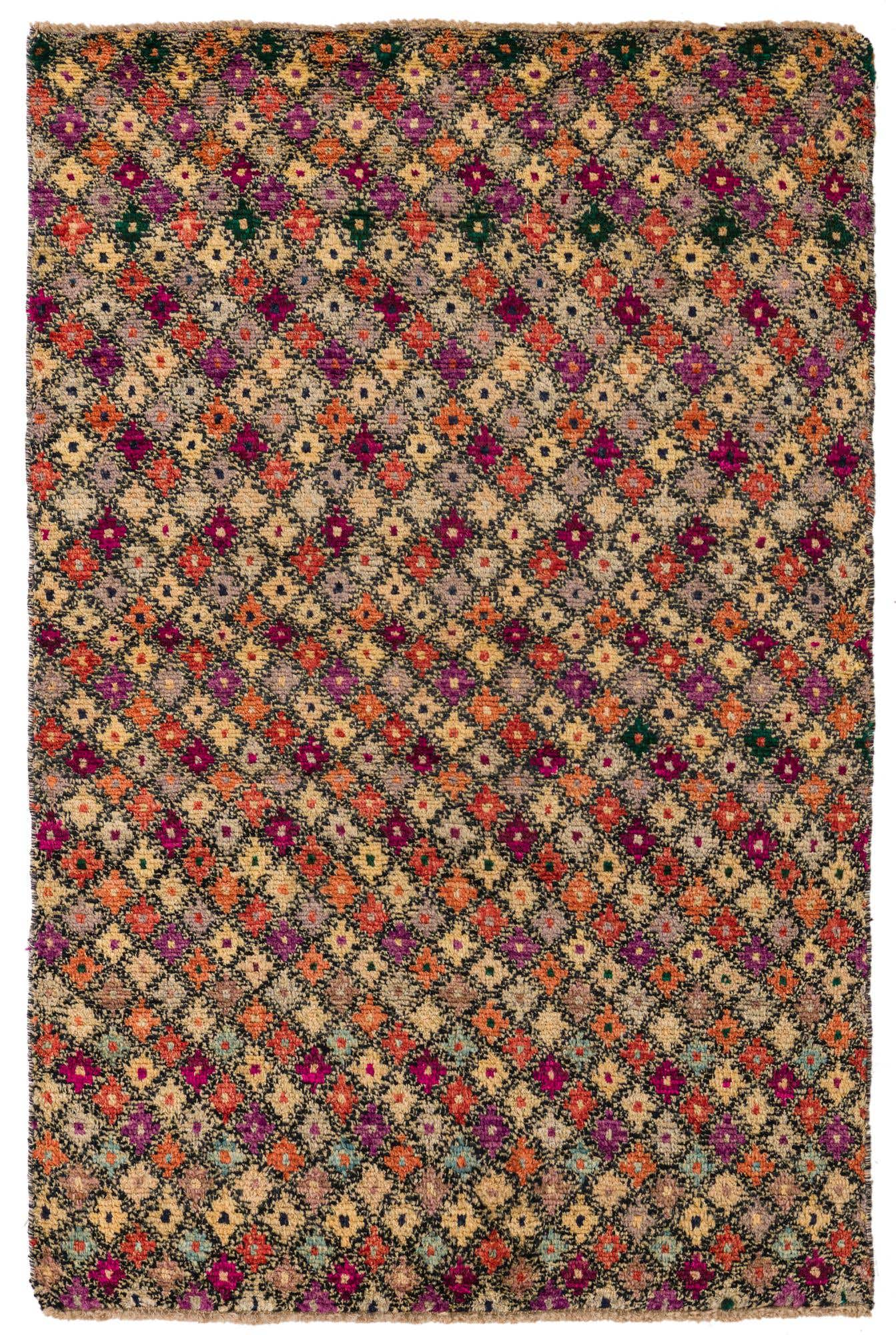 4' 3 x 6' 4 Hand Knotted Balouch Wool Rug