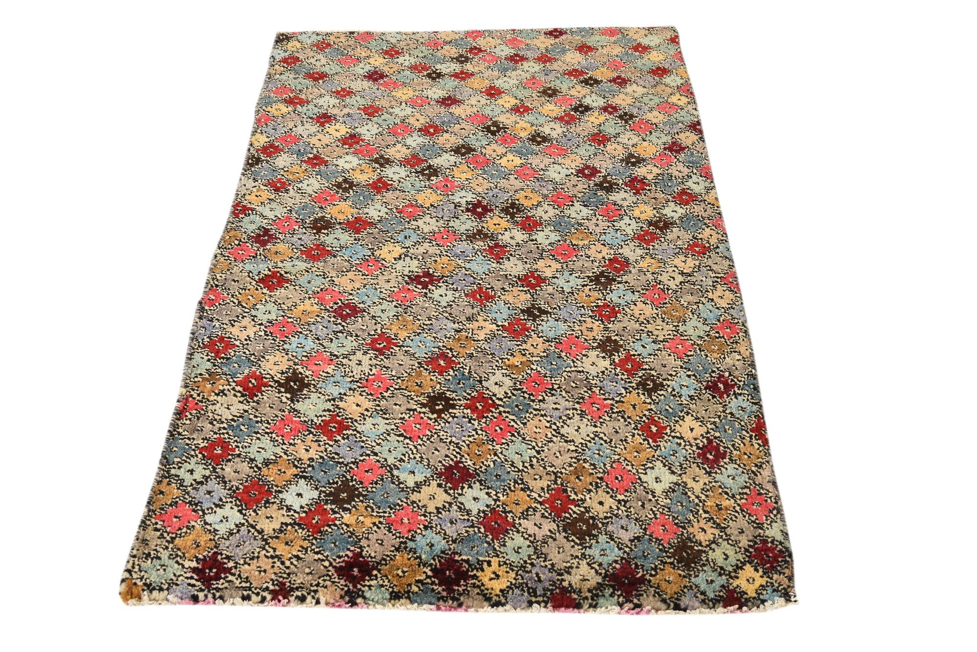 3' 1 x 5' 3 Hand Knotted Balouch Wool Rug