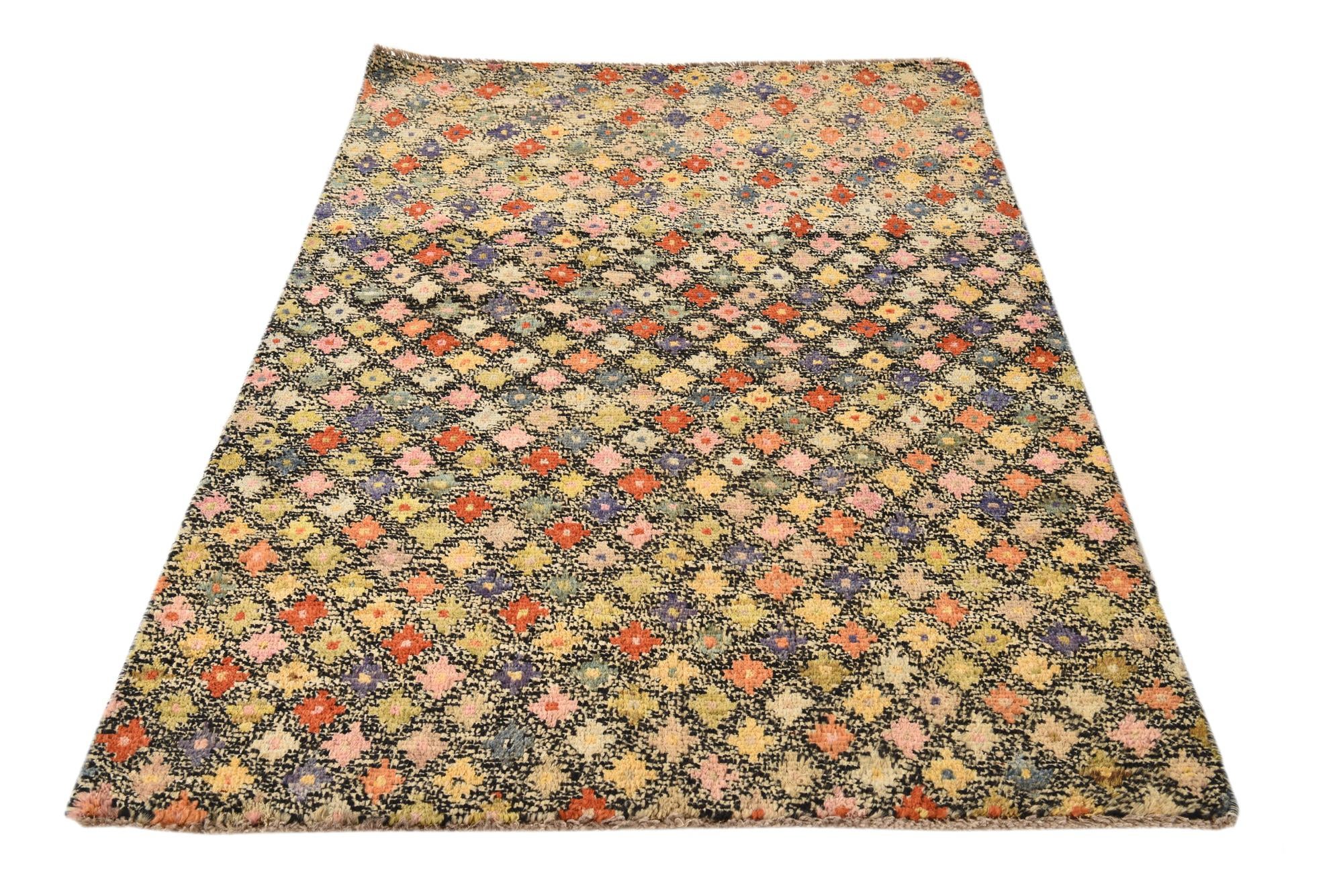 4' x 6' 1 Hand Knotted Balouch Wool Rug