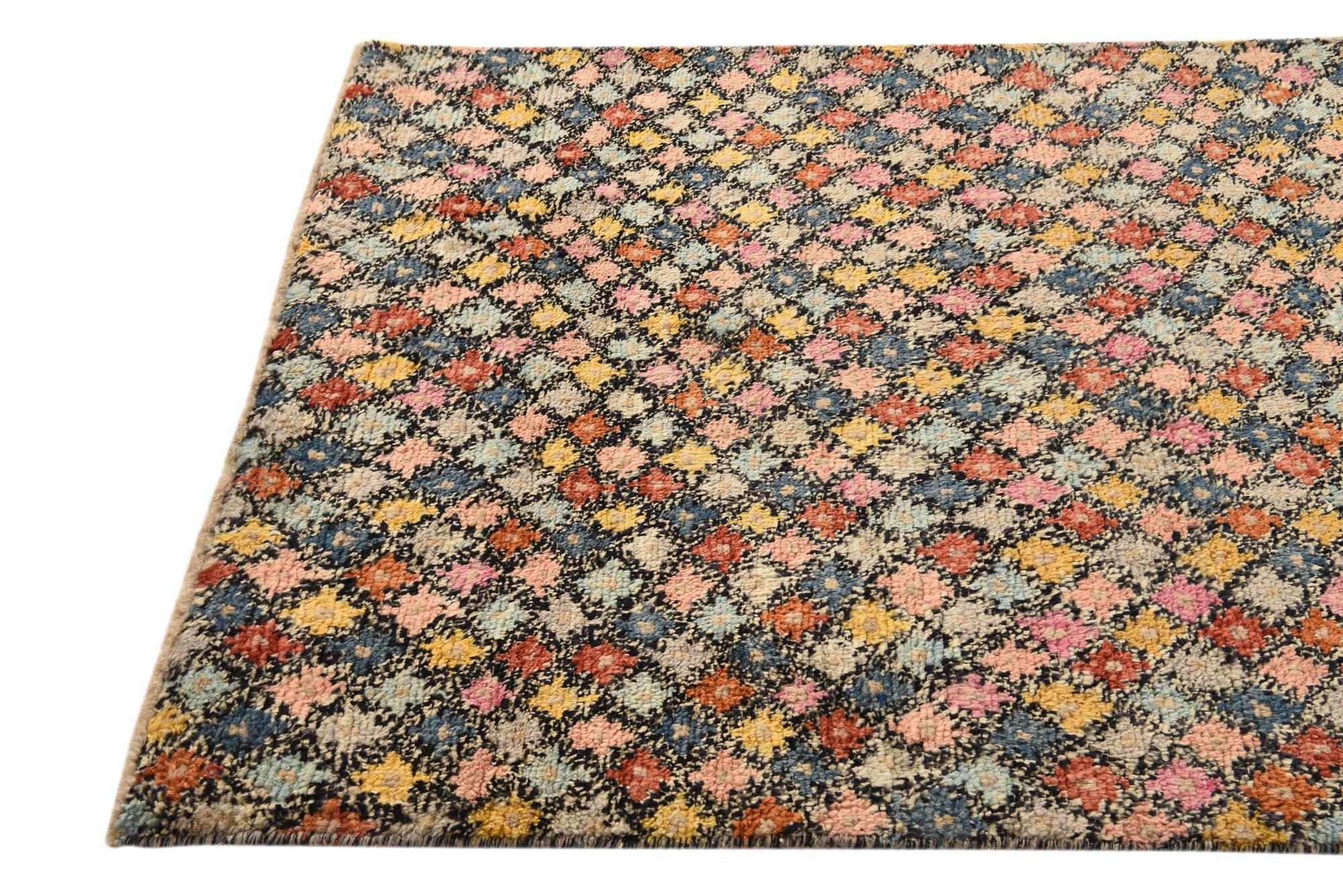 4' 1 x 6' 3 Hand Knotted Balouch Wool Rug
