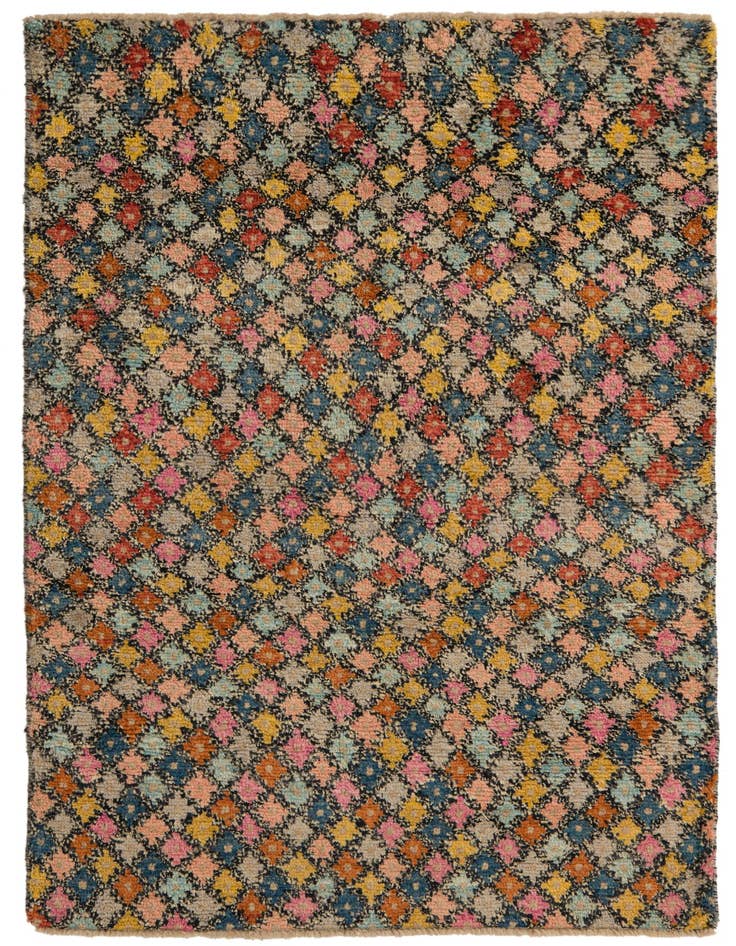 Detail image of 4' 1 x 6' 3 Hand Knotted Balouch Wool Rug