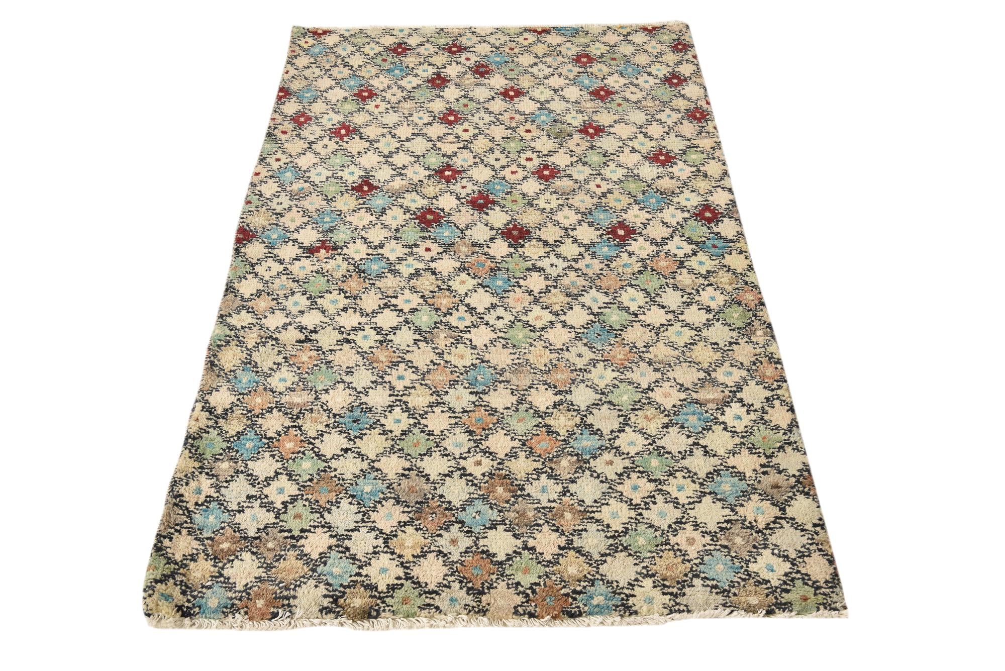3' x 5' 3 Hand Knotted Balouch Wool Rug
