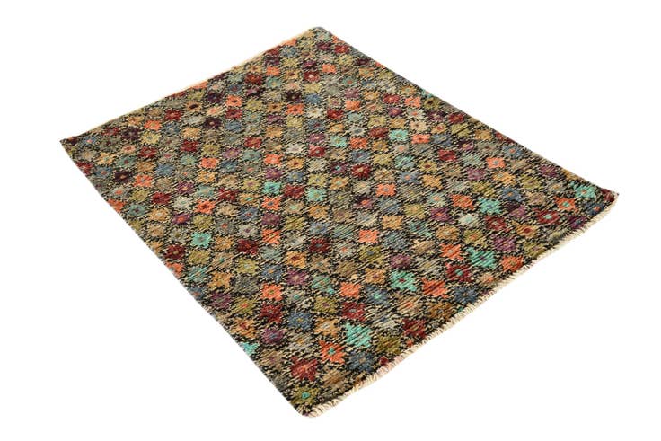 Detail image of 2' 10 x 3' 10 Hand Knotted Balouch Wool Rug