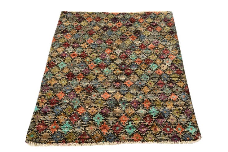 Detail image of 2' 10 x 3' 10 Hand Knotted Balouch Wool Rug