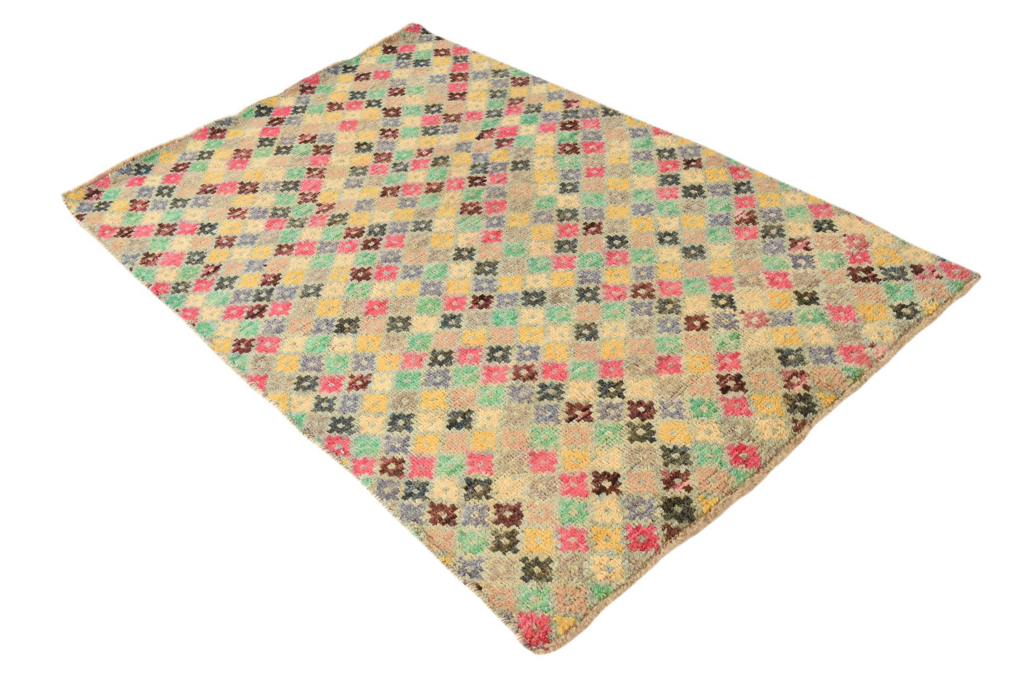 4' 1 x 6' 2 Hand Knotted Balouch Wool Rug