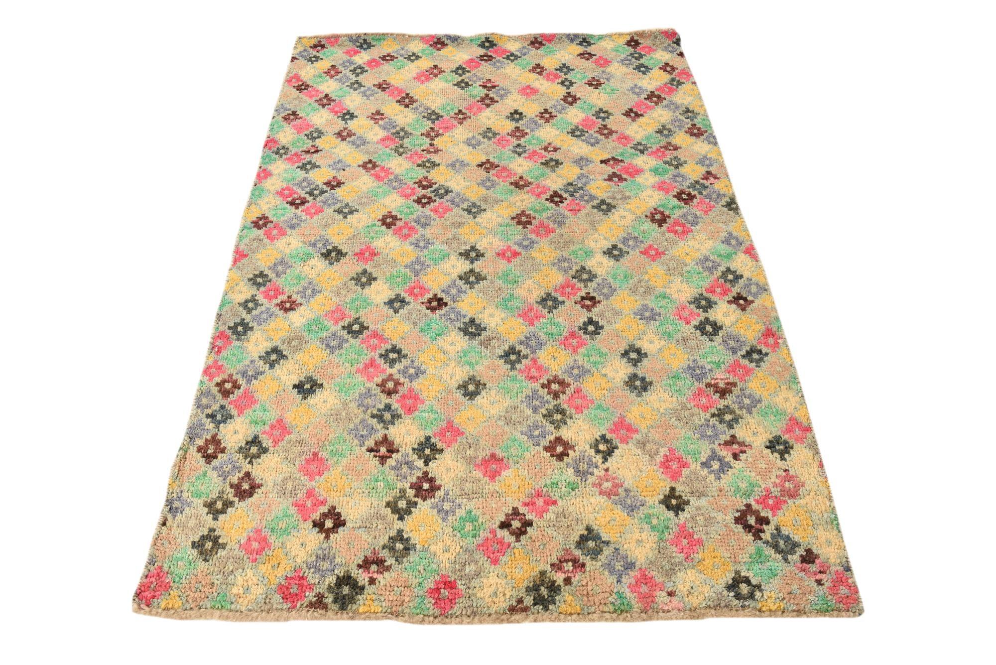 4' 1 x 6' 2 Hand Knotted Balouch Wool Rug