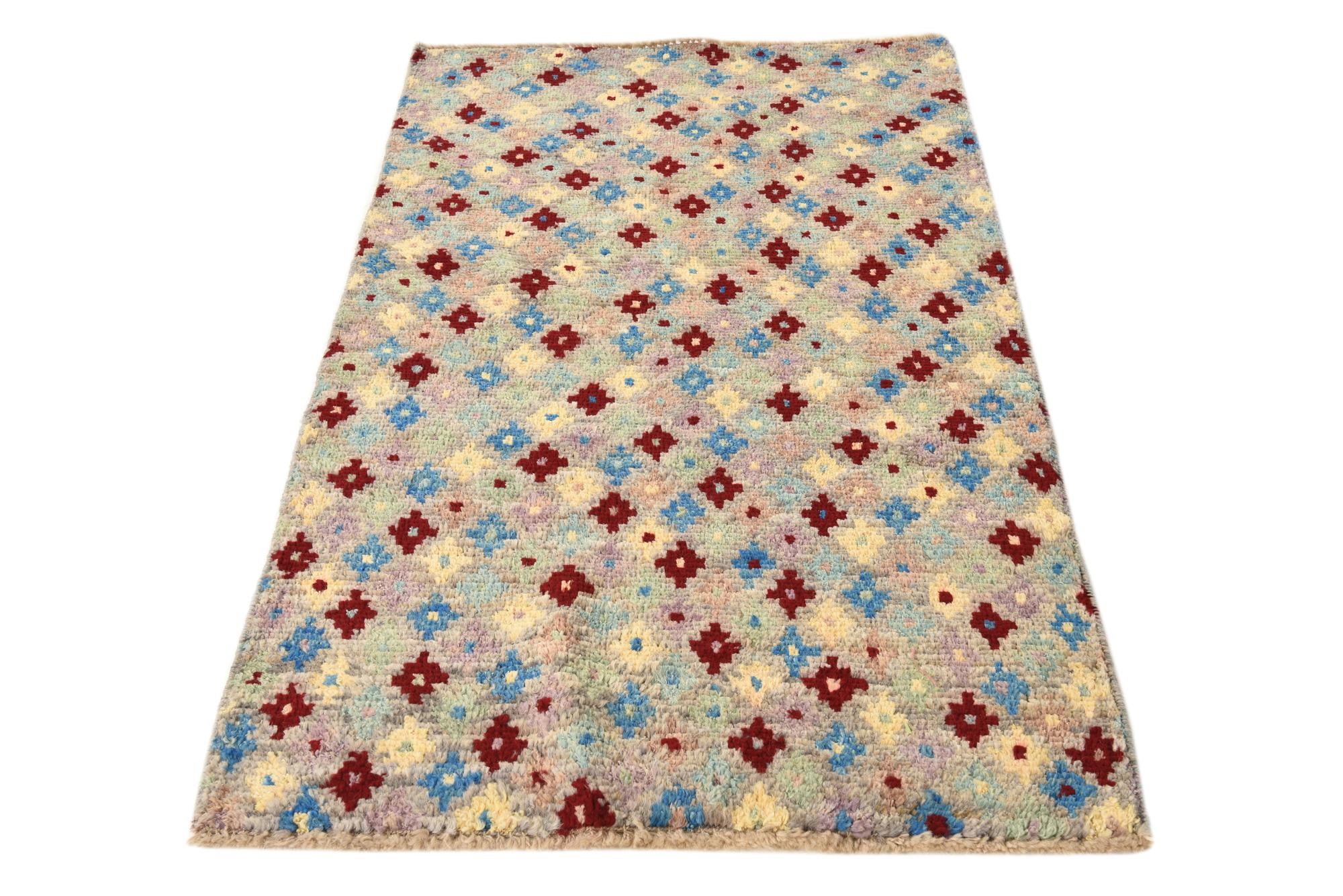 3' 1 x 5' 2 Hand Knotted Balouch Wool Rug