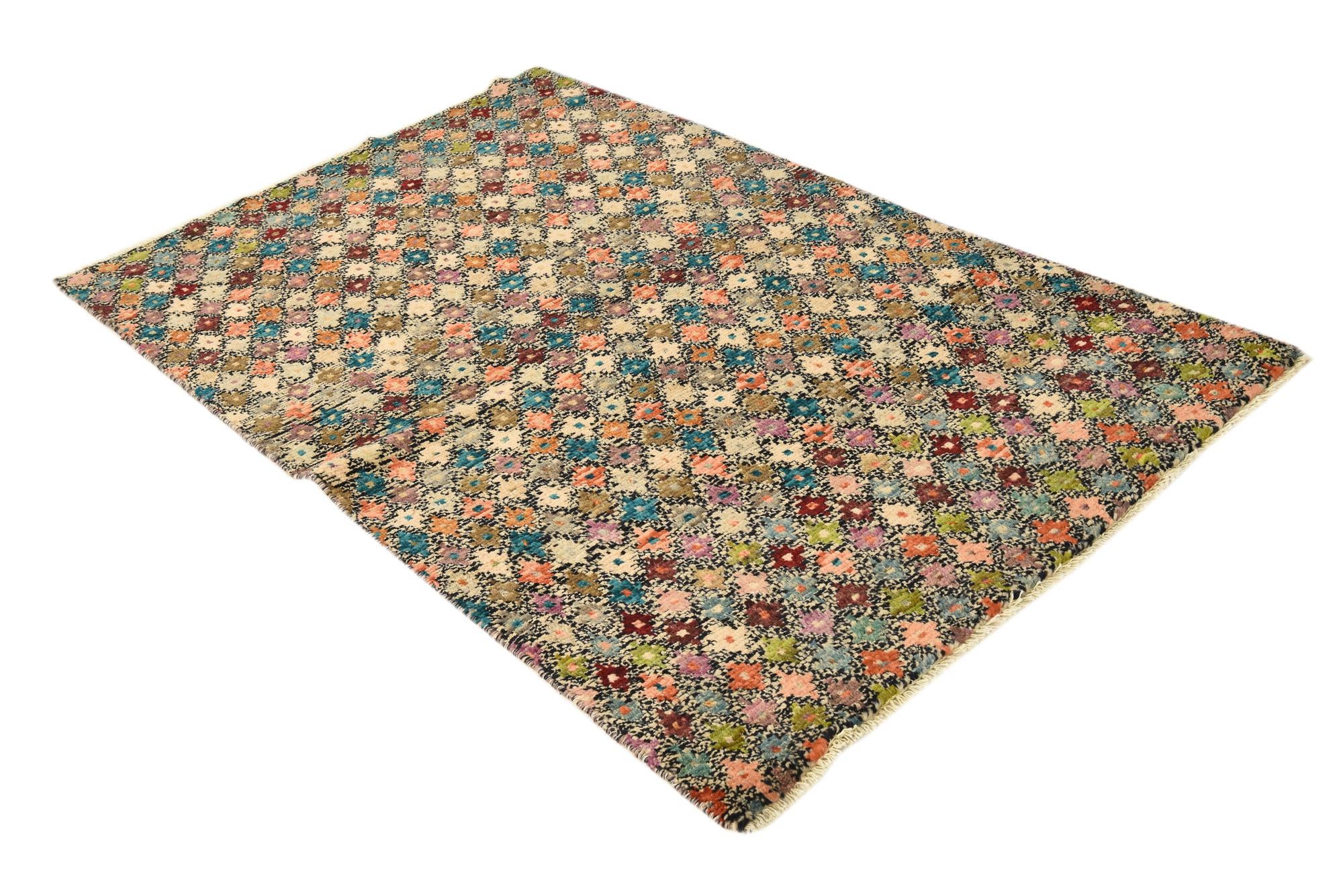 3' 8 x 6' Hand Knotted Balouch Wool Rug