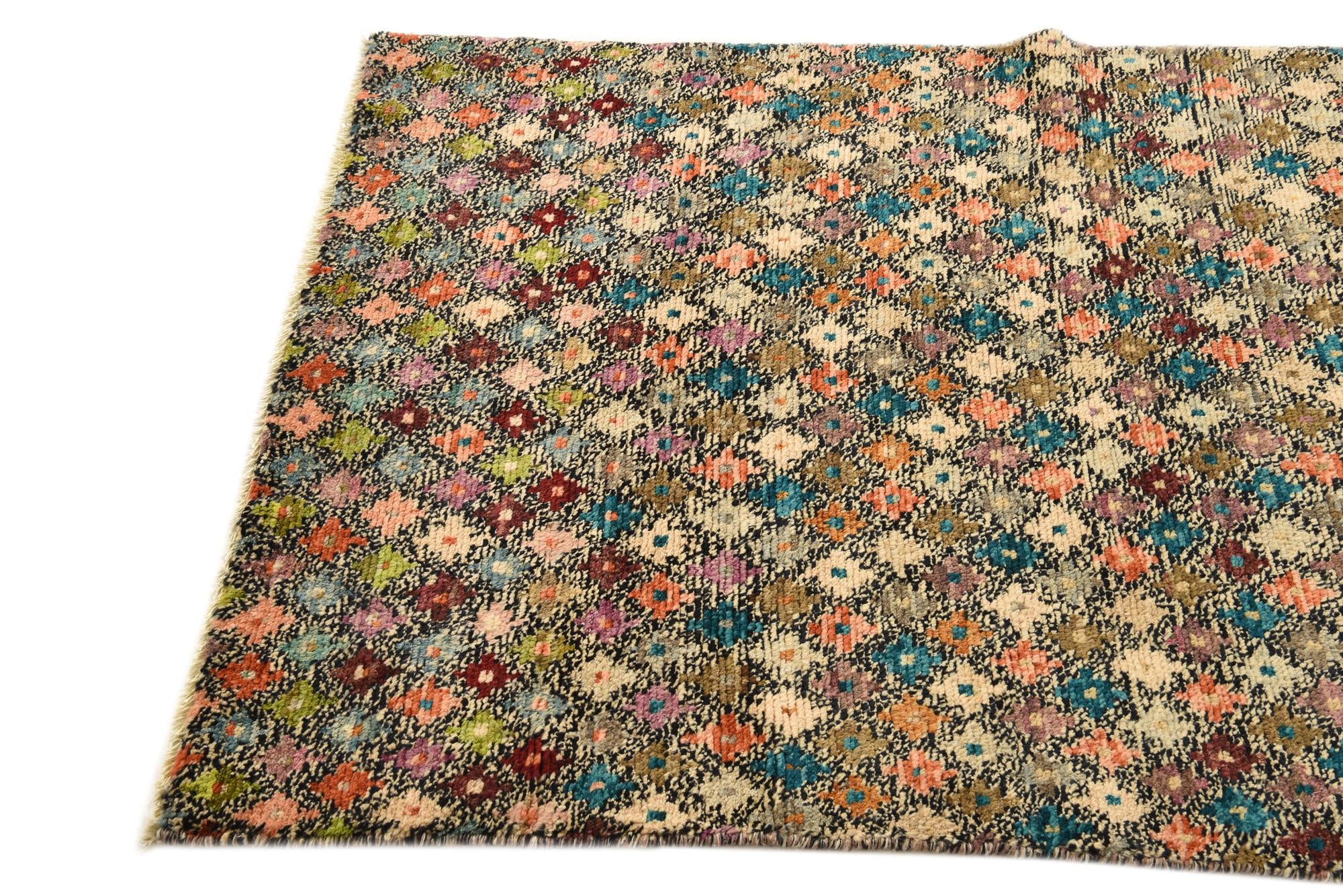 3' 8 x 6' Hand Knotted Balouch Wool Rug