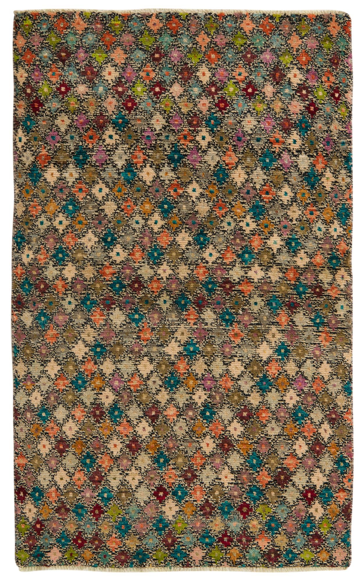 3' 8 x 6' Hand Knotted Balouch Wool Rug