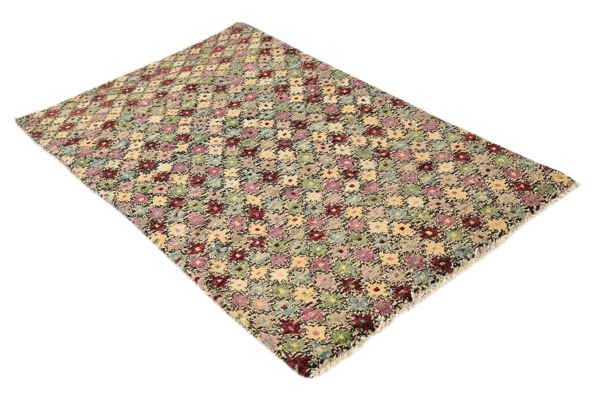 3' 2 x 5' 1 Hand Knotted Balouch Wool Rug