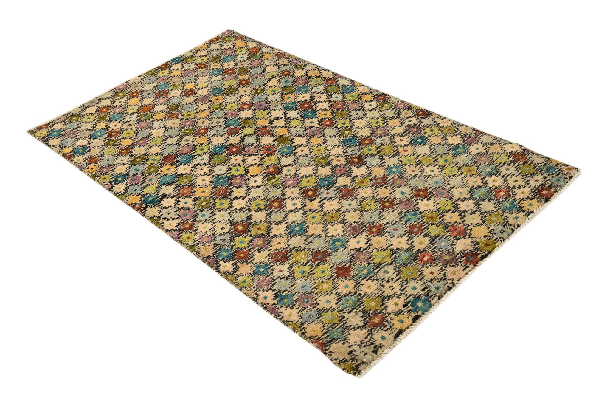 3' x 5' 2 Hand Knotted Balouch Wool Rug