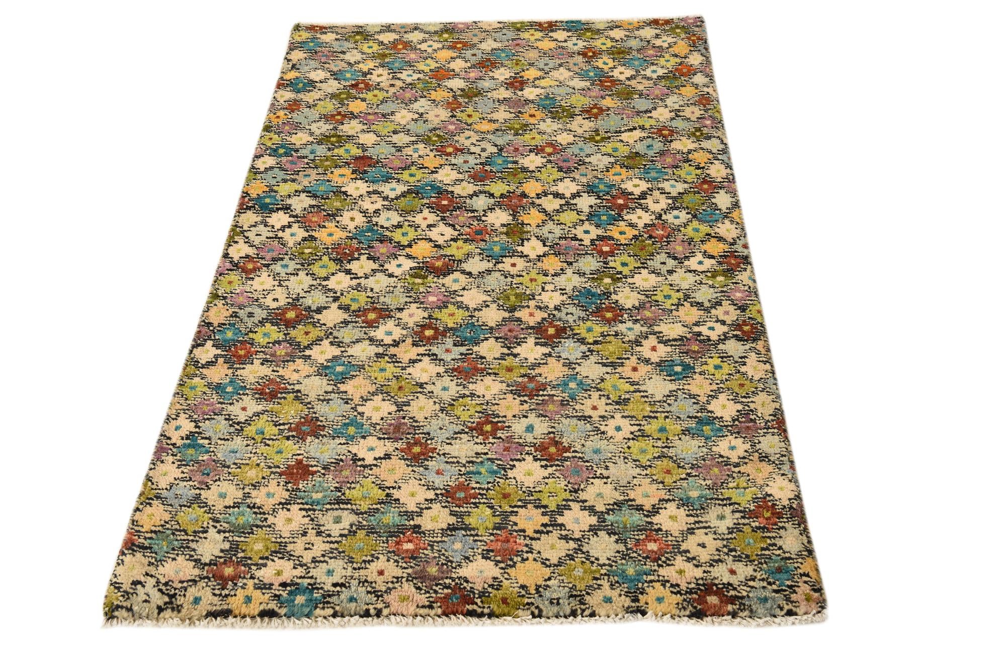 3' x 5' 2 Hand Knotted Balouch Wool Rug