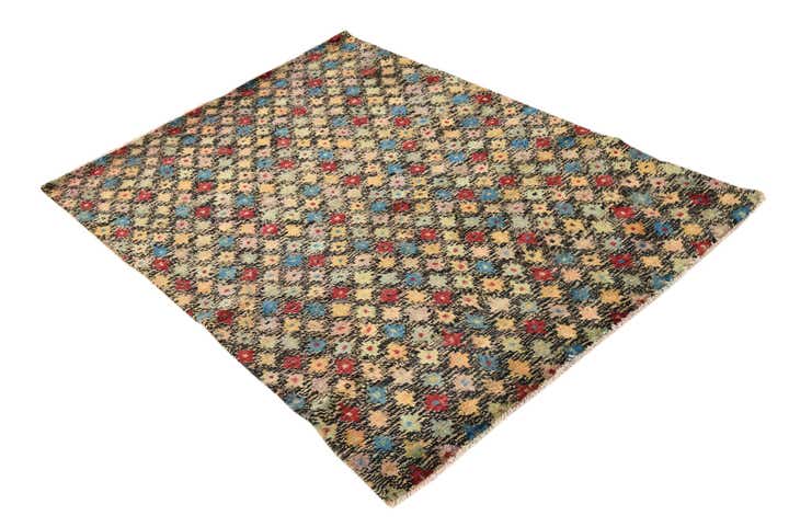 4' x 5' 8 Hand Knotted Balouch Wool Rug