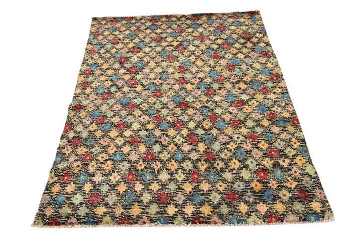 4' x 5' 8 Hand Knotted Balouch Wool Rug
