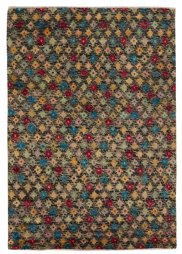 4' x 5' 8 Hand Knotted Balouch Wool Rug