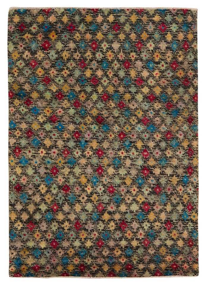 Detail image of 4' x 5' 8 Hand Knotted Balouch Wool Rug