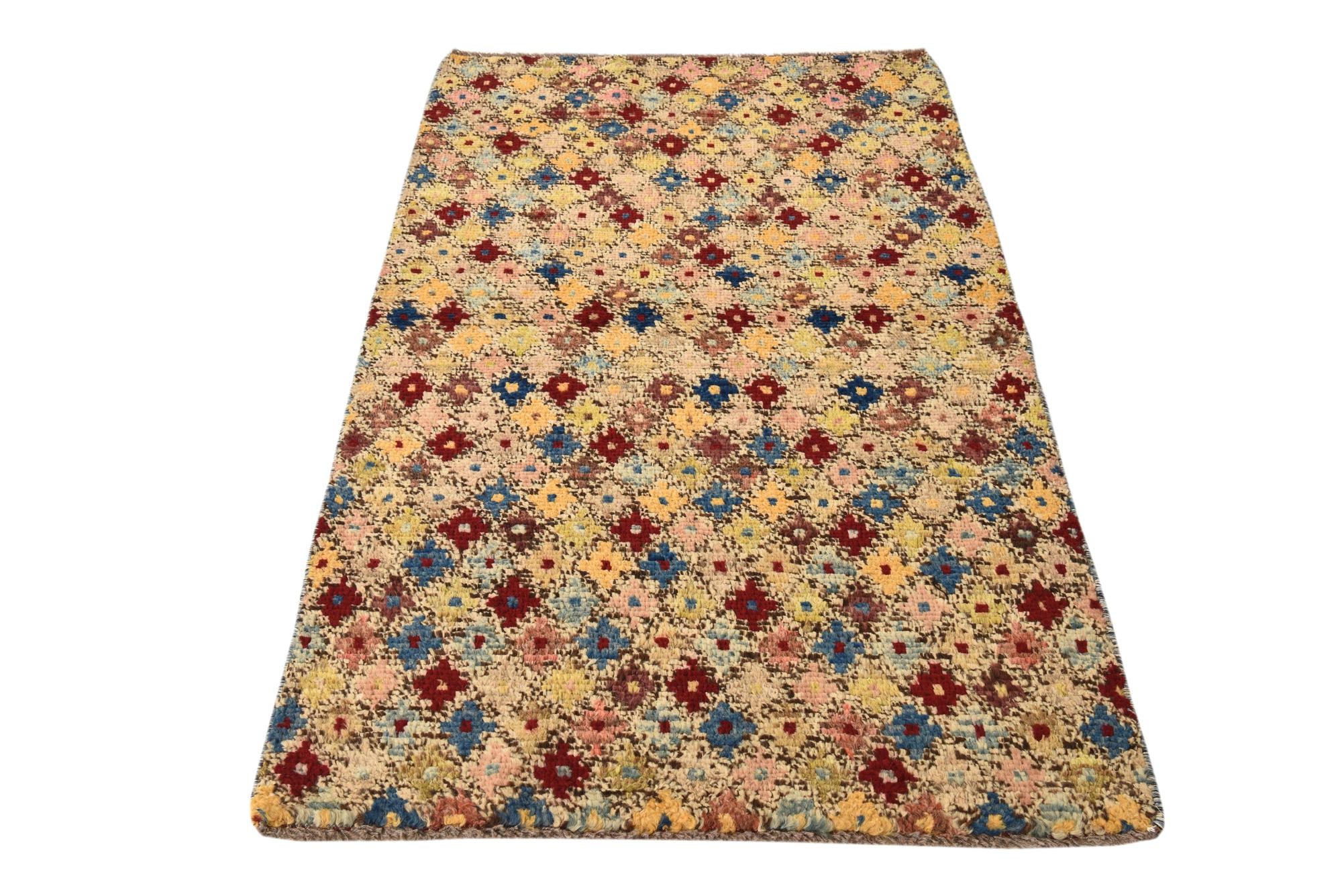 3' x 5' 2 Hand Knotted Balouch Wool Rug