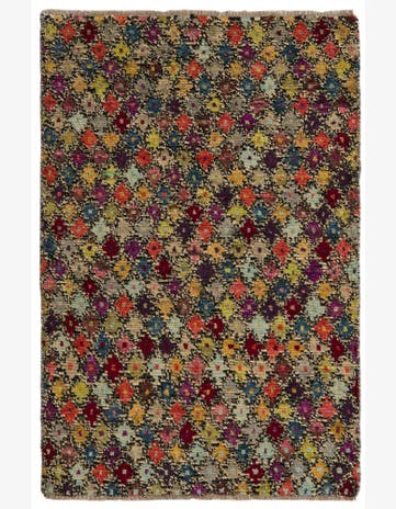 3' 3 x 4' 10 Hand Knotted Balouch Wool Rug