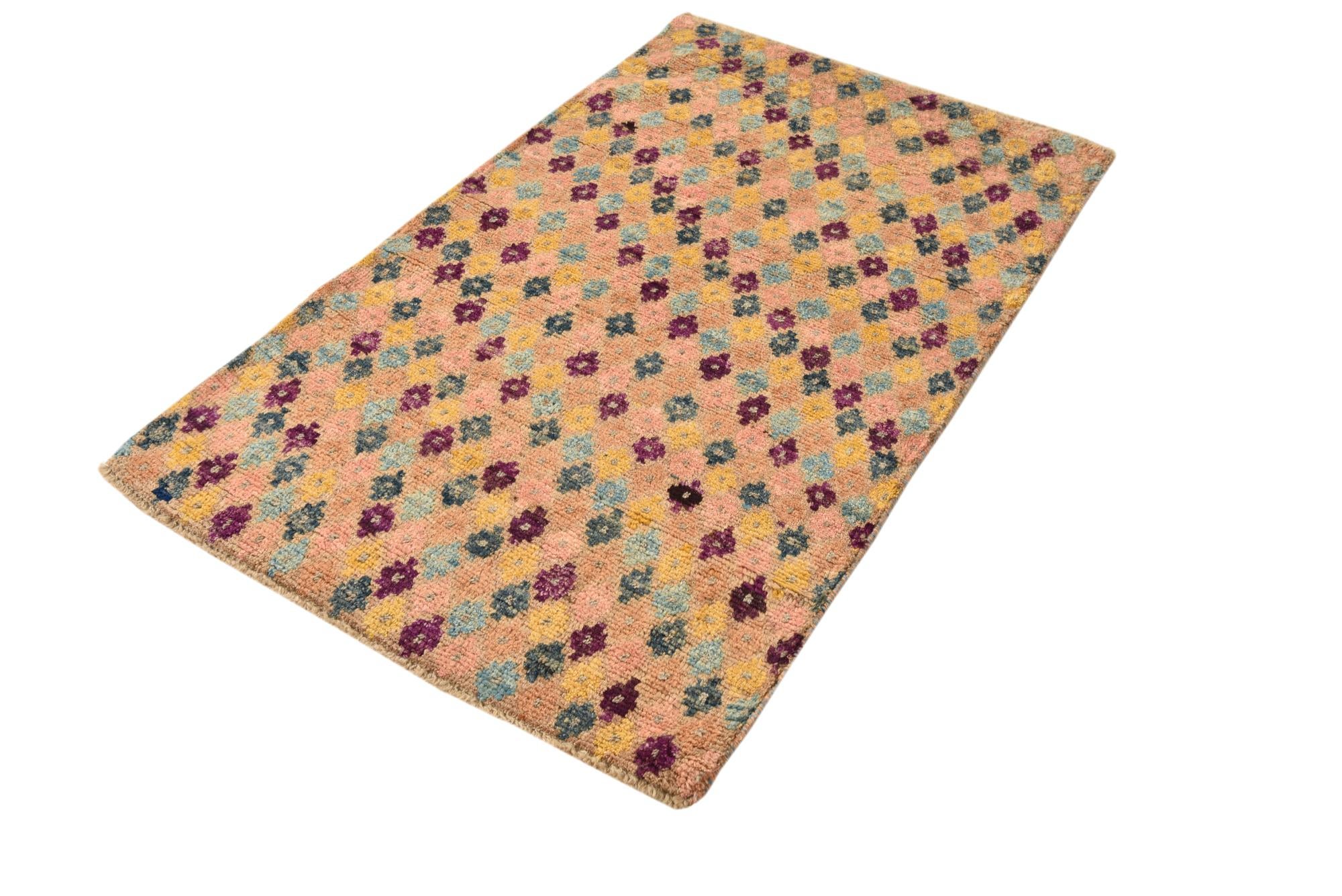3' 2 x 5' 5 Hand Knotted Balouch Wool Rug