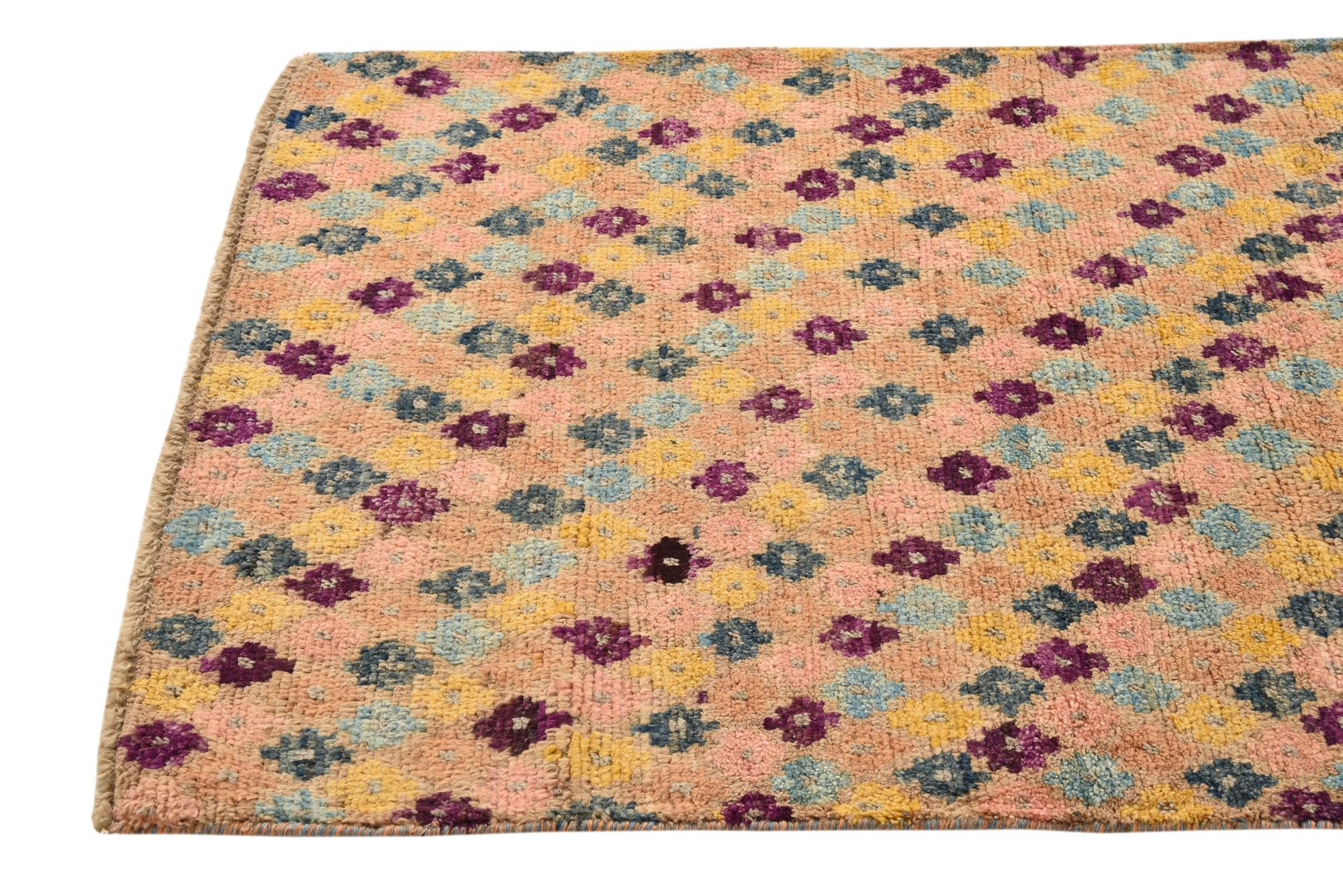 3' 2 x 5' 5 Hand Knotted Balouch Wool Rug