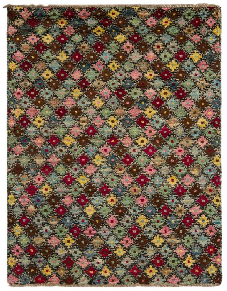 Detail image of 3' 1 x 5' Hand Knotted Balouch Wool Rug