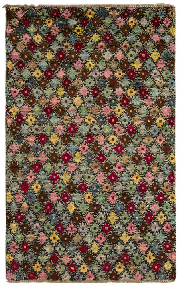 95cm x 150cm Handgeknüpft Balouch Wolle Teppich