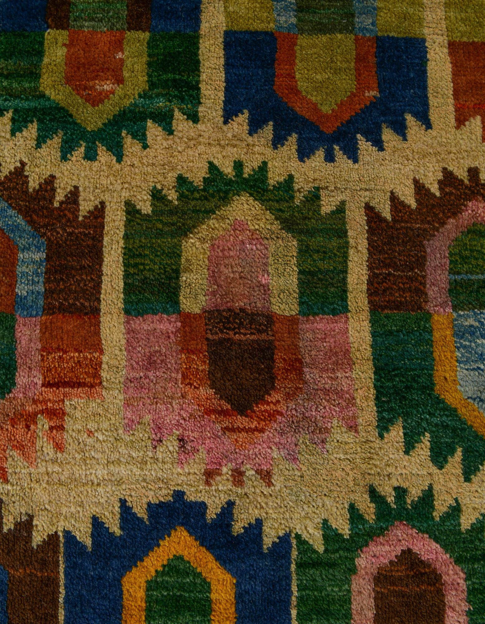 6' 9 x 10' 2 Hand Knotted Balouch Wool Rug