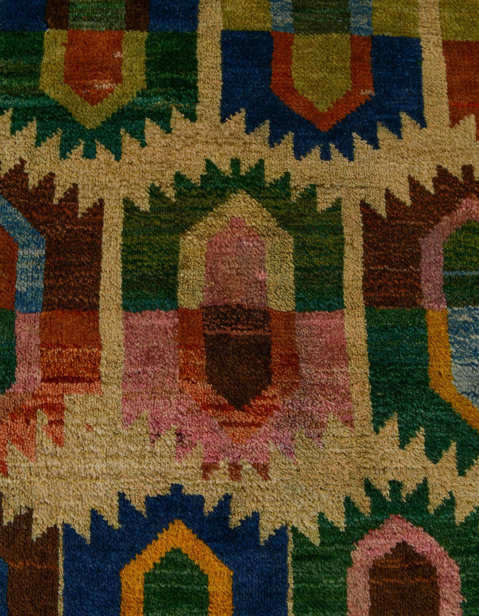 6' 9 x 10' 2 Hand Knotted Balouch Wool Rug
