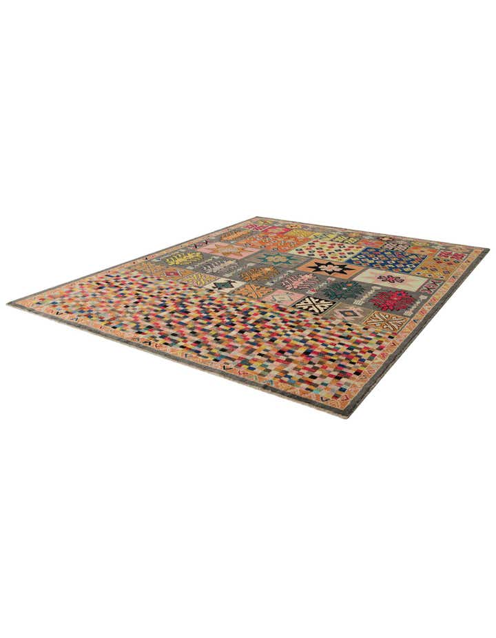 9' 7 x 12' 3 Hand Knotted Balouch Wool Rug