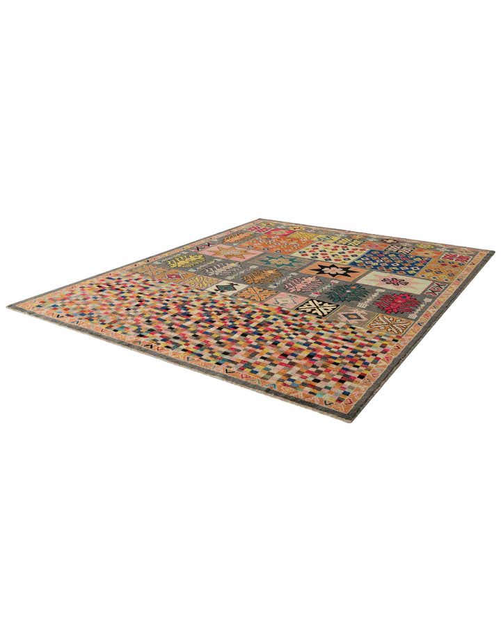 9' 7 x 12' 3 Hand Knotted Balouch Wool Rug