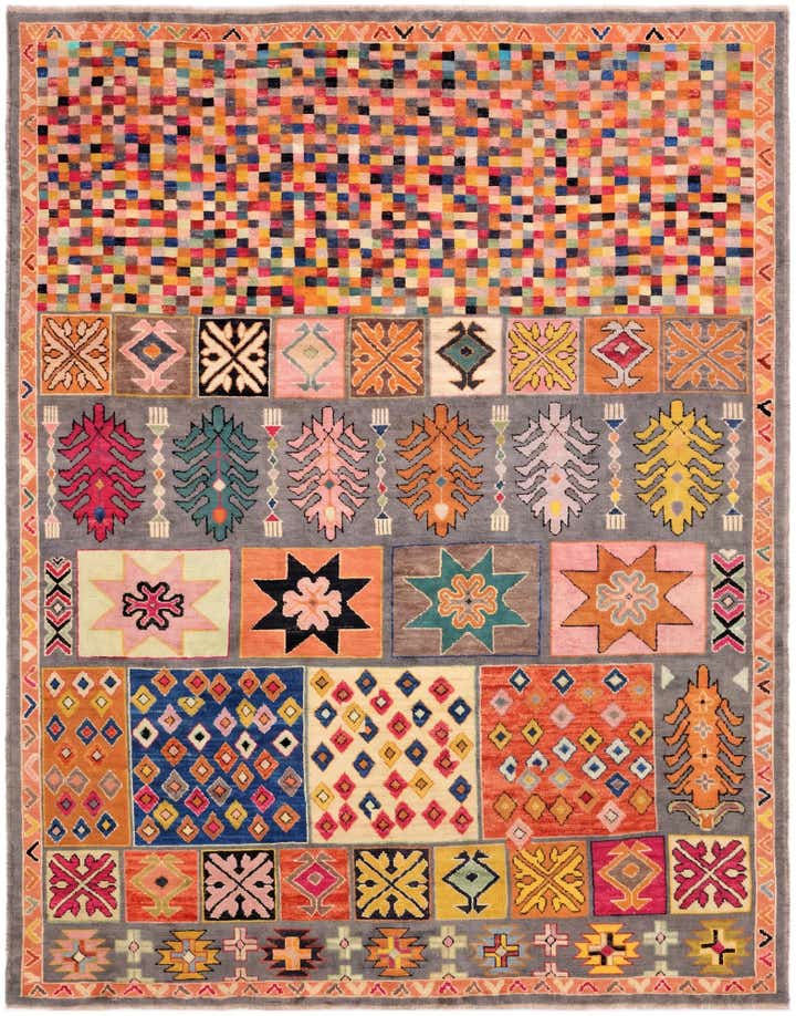9' 7 x 12' 3 Hand Knotted Balouch Wool Rug