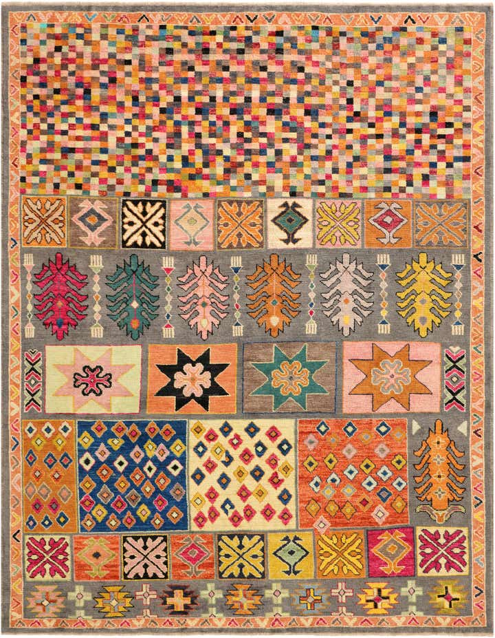 9' 7 x 12' 3 Hand Knotted Balouch Wool Rug