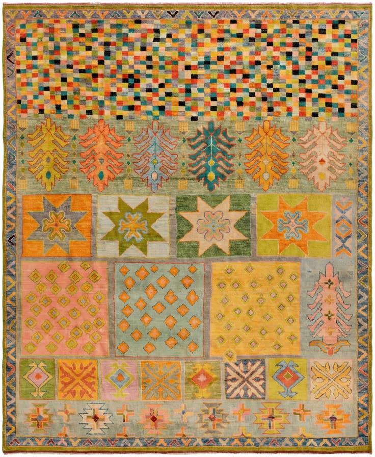 Detail image of 8' 7 x 10' 4 Hand Knotted Balouch Wool Rug