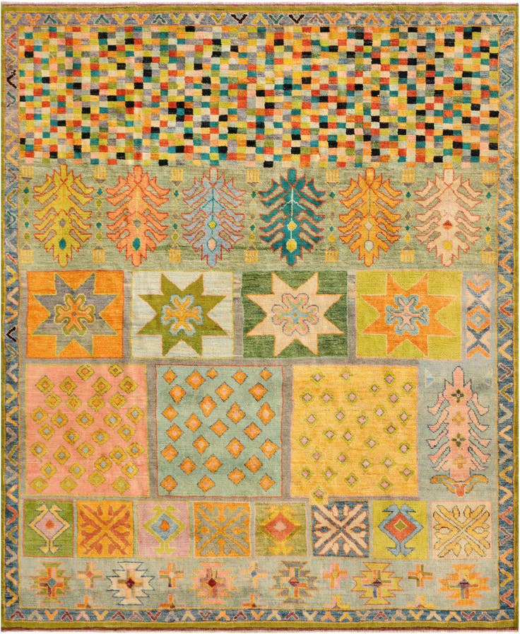 Detail image of 8' 7 x 10' 4 Hand Knotted Balouch Wool Rug