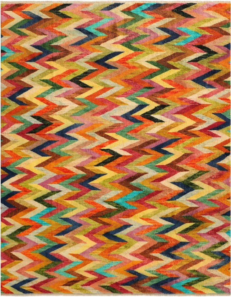 Detail image of 8' 3 x 9' 5 Hand Knotted Balouch Wool Rug