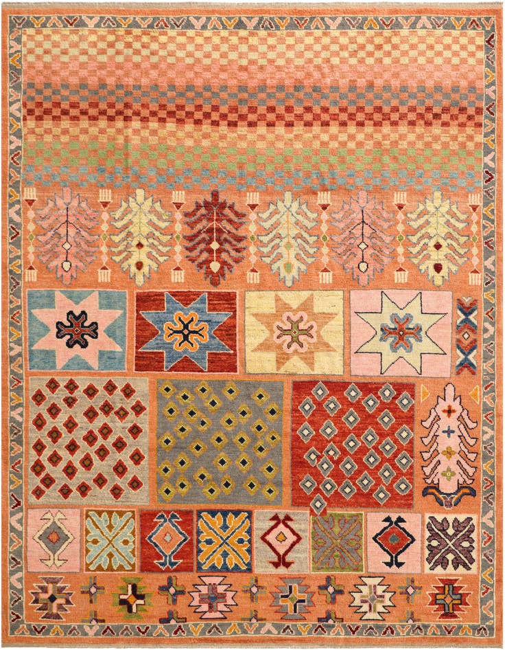 Detail image of 8' 2 x 10' 1 Hand Knotted Balouch Wool Rug