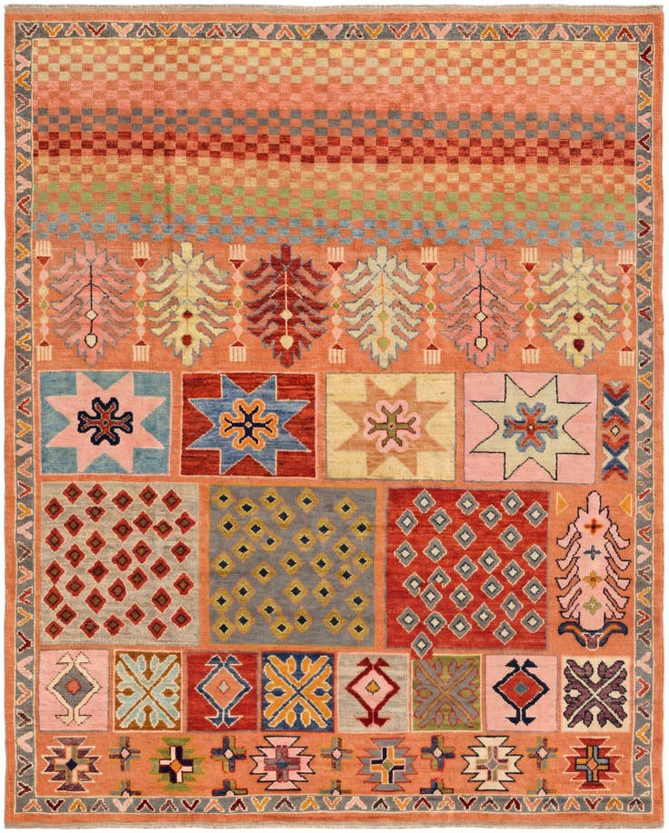 Detail image of 8' 2 x 10' 1 Hand Knotted Balouch Wool Rug