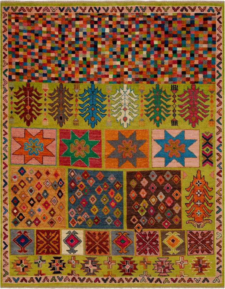 Detail image of 8' 5 x 10' Hand Knotted Balouch Wool Rug