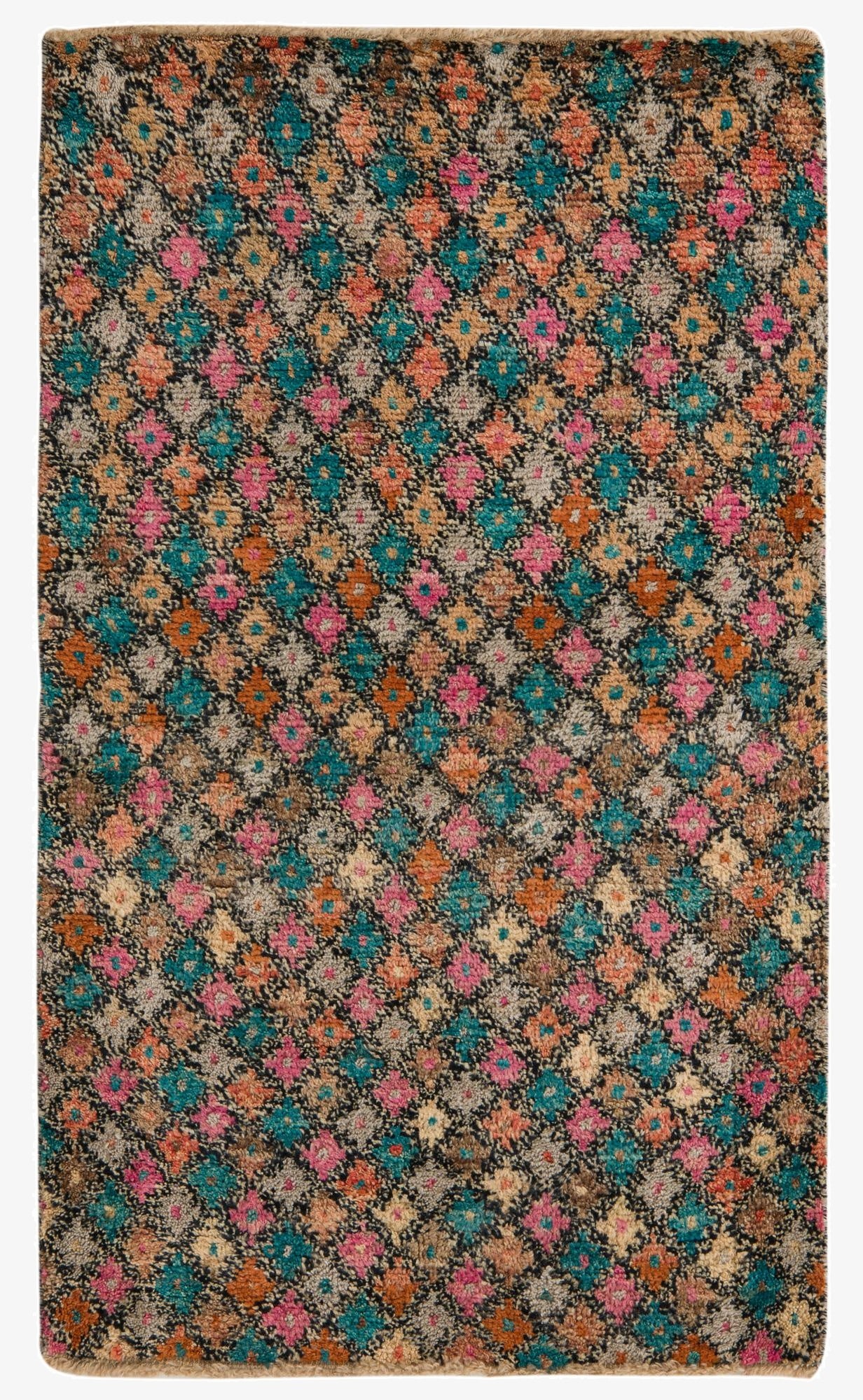 3' 2 x 5' 2  Hand Knotted Balouch Wool Rug