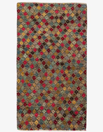 3' x 5' 4 Hand Knotted Balouch Wool Rug