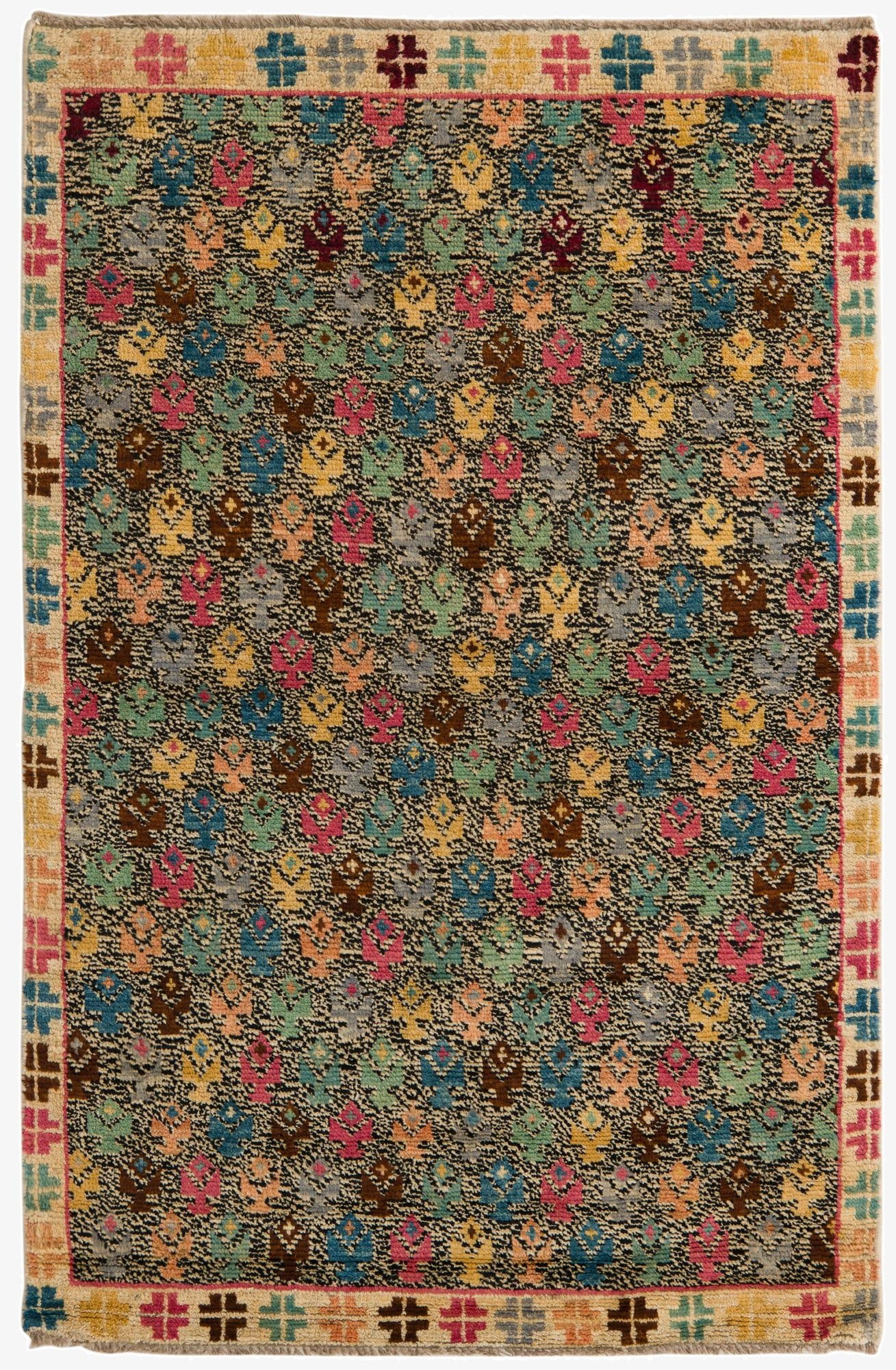 4' 3 x 6' 4  Hand Knotted Balouch Wool Rug