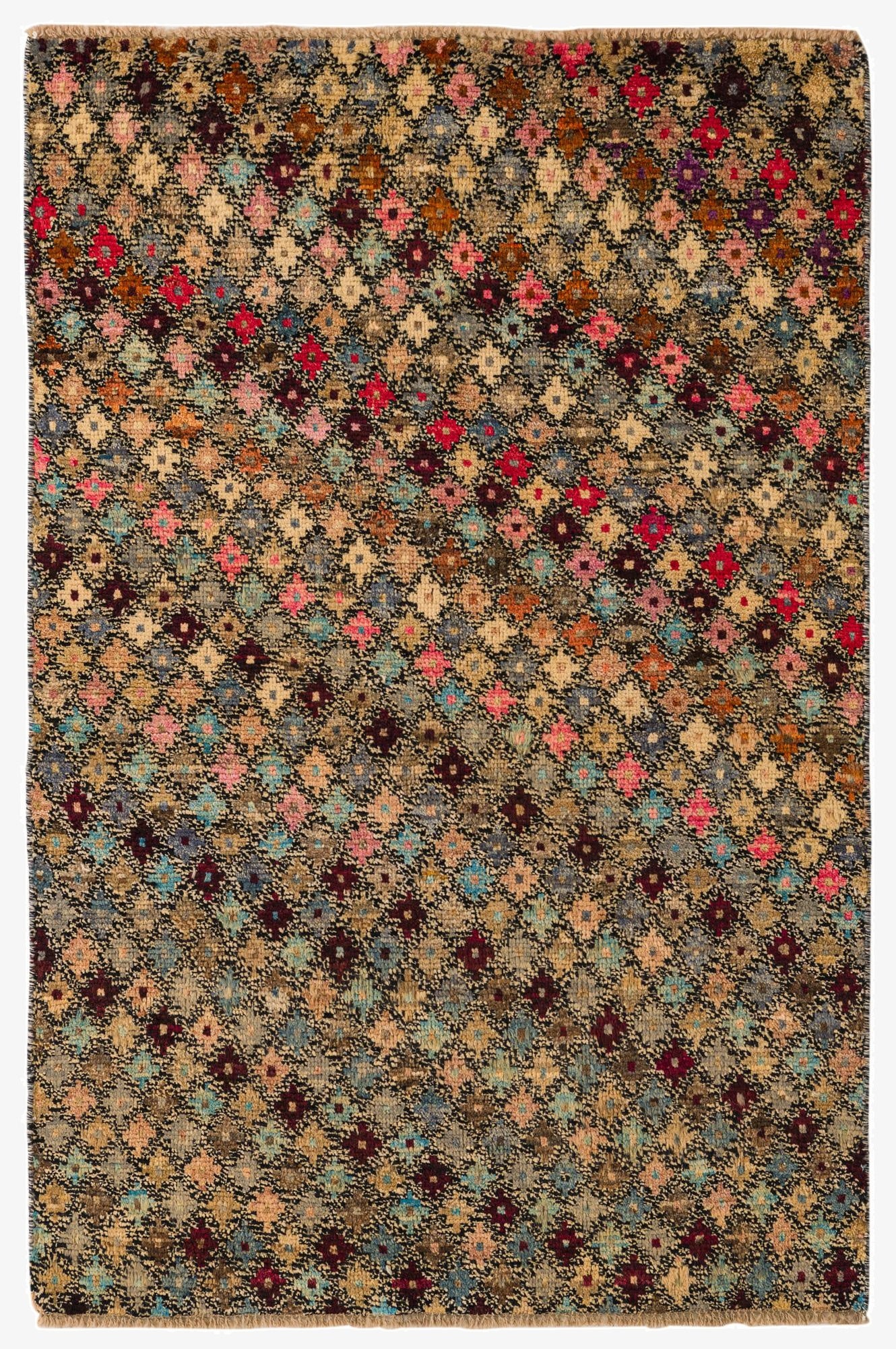 4' 1 x 6' 3  Hand Knotted Balouch Wool Rug