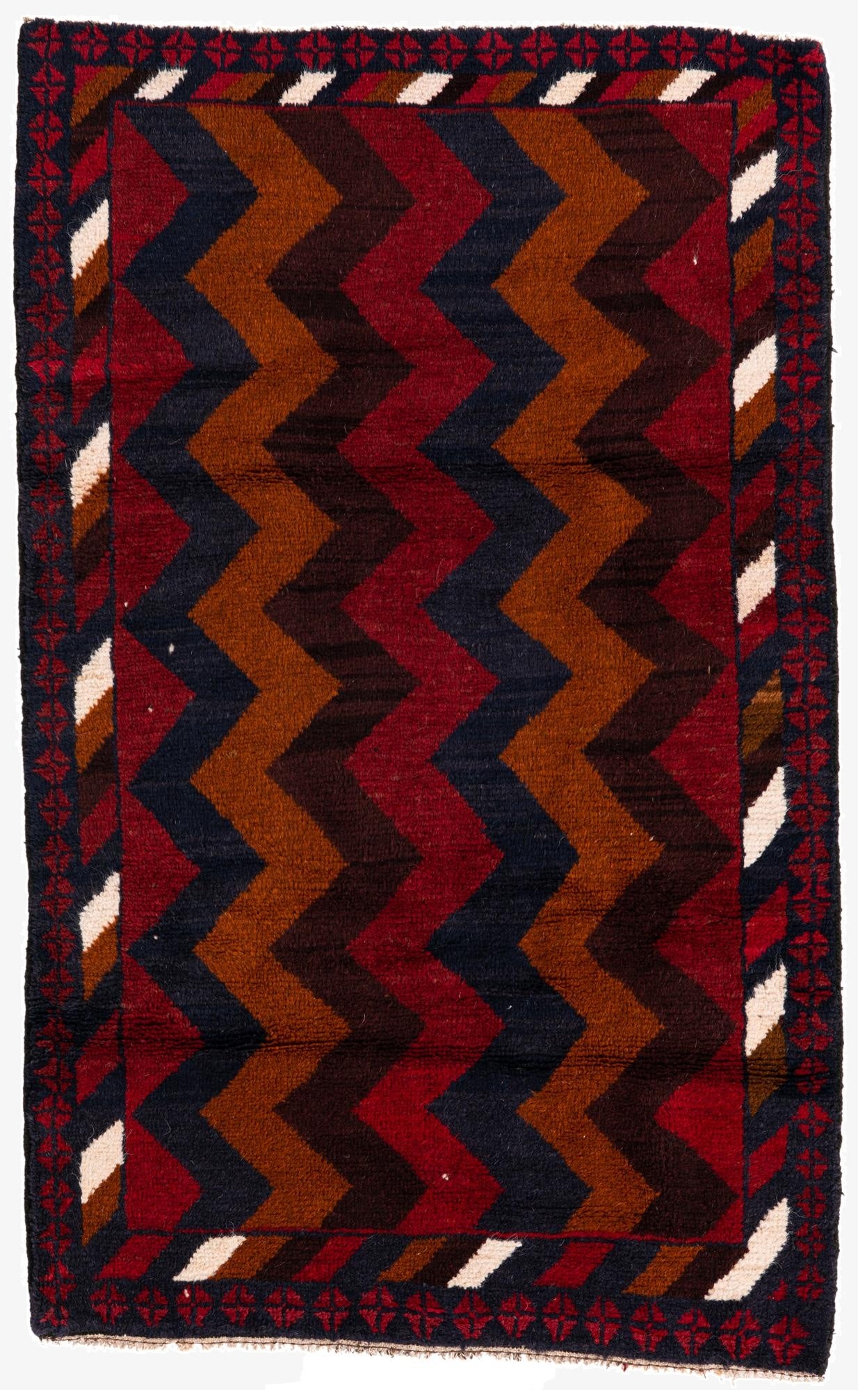 2' 10 x 4' 8  Hand Knotted Balouch Persian Wool Rug