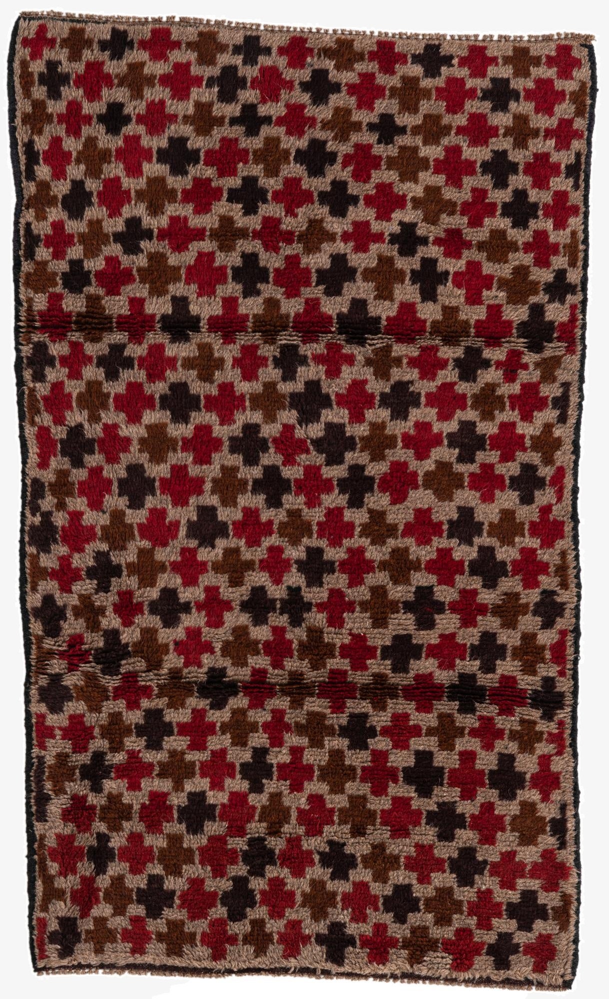 2' 9 x 4' 7  Hand Knotted Balouch Persian Wool Rug